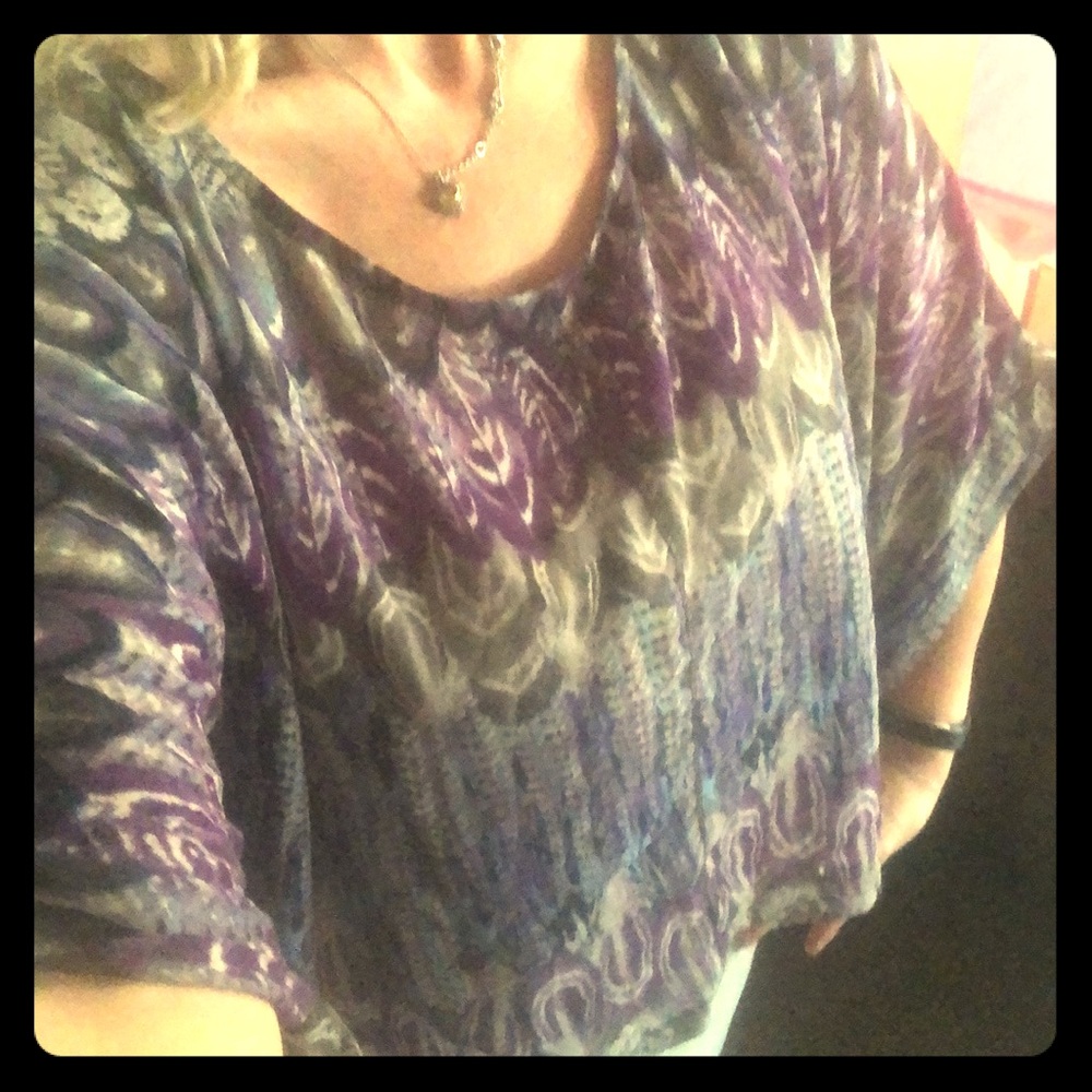 Shear loose boho blouse